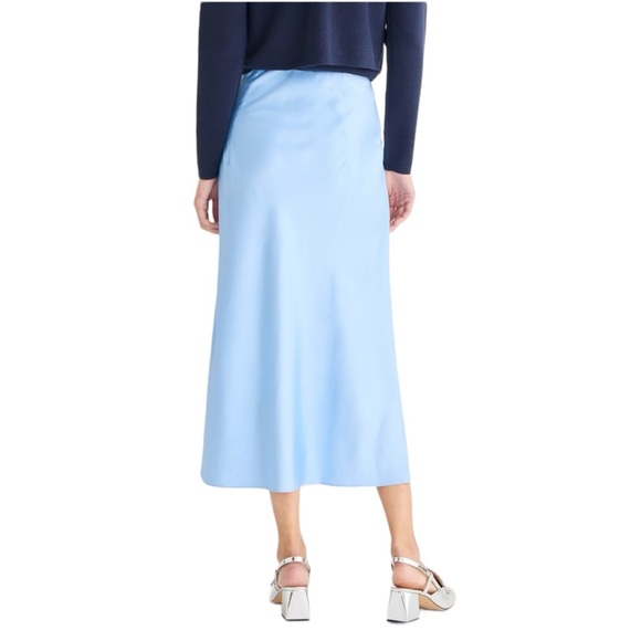 J. Crew Gwyneth Slip Skirt in Placid Sky (L) - Picture 4 of 11